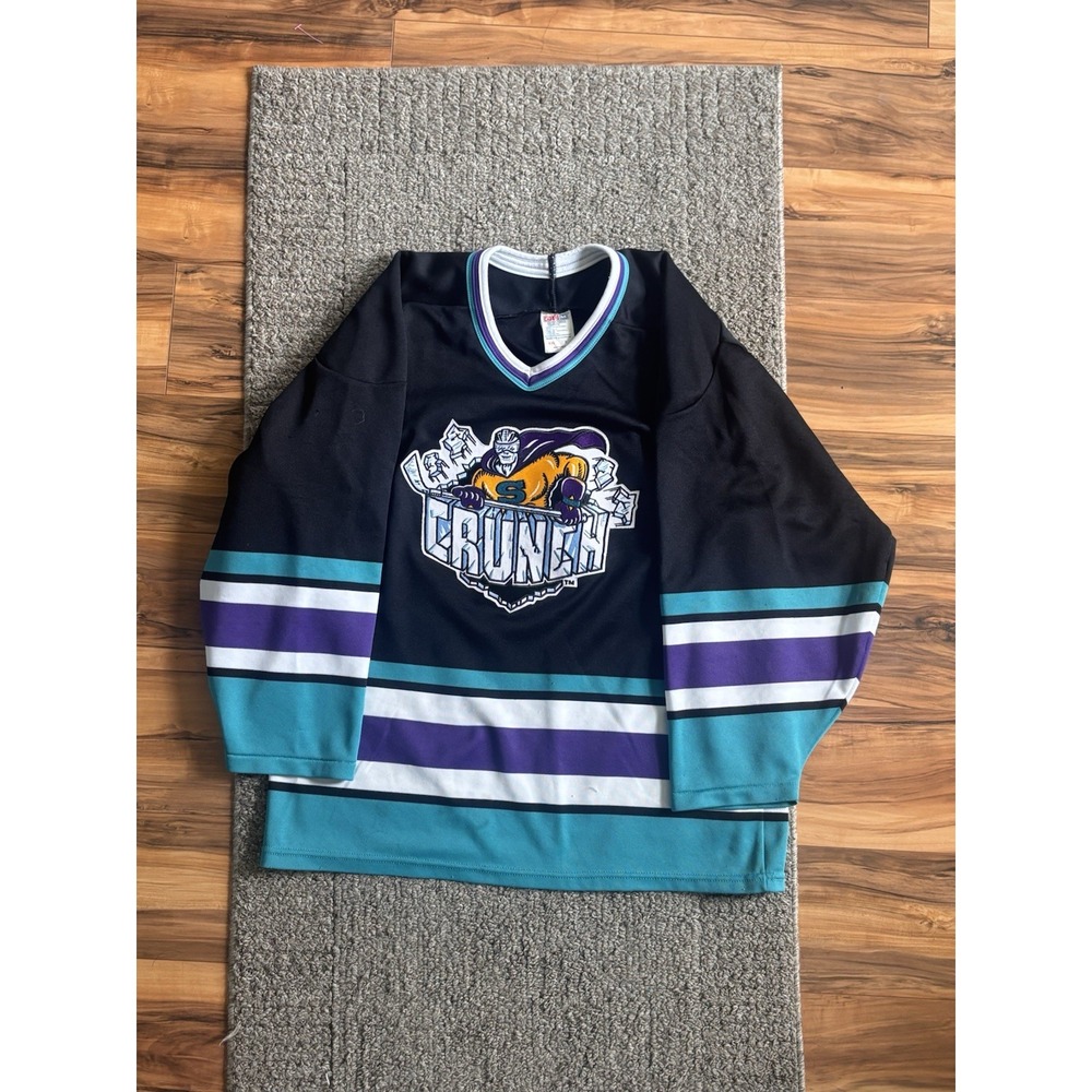 Vintage CCM Anaheim Mighty Ducks Crunch Hockey Jersey Mens Medium NHL